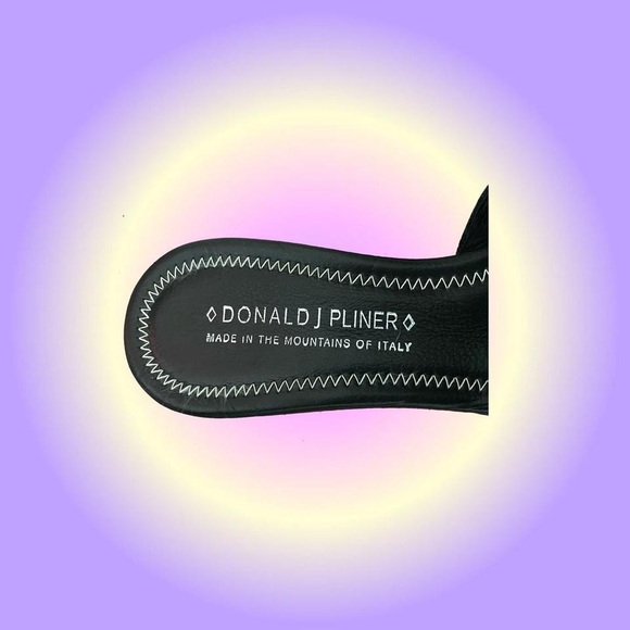 donald j pliner salya black platform sandal 👡 - Picture 3 of 4